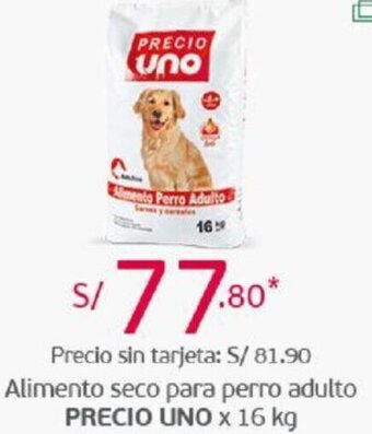 Tottus Alimento Seco para Perro Adulto Precio Uno 16kg oferta