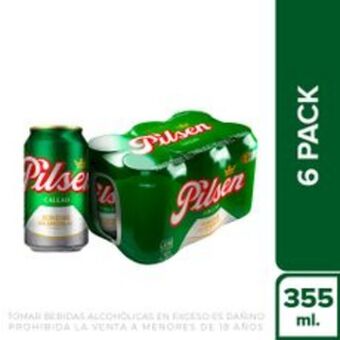 Metro Sixpack cerveza pilsen callao lata 355ml oferta