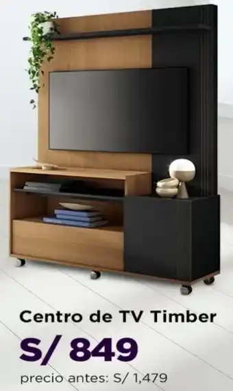 Ripley Centro de TV Timber oferta