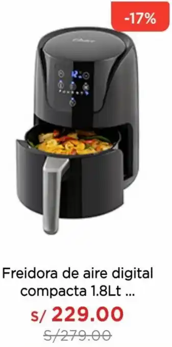 La Curacao Freidora de Aire Digital Compacta 1,8L oferta