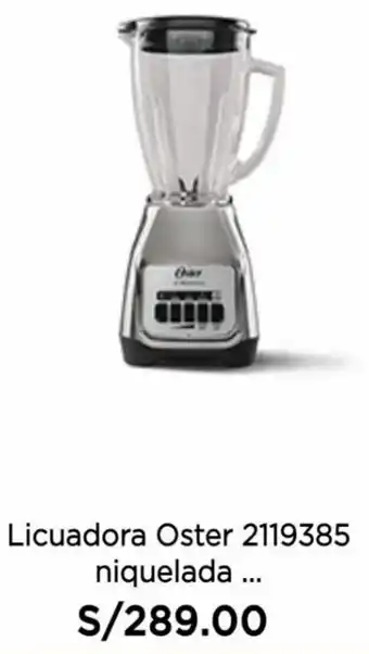 La Curacao Licuadora Oster 2119385 Niquelada oferta