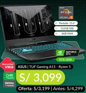 Falabella Asus TUF Gaming A15-Ryzen 5 oferta
