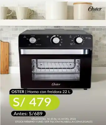 Falabella Oster Horno con Freidora 22L oferta