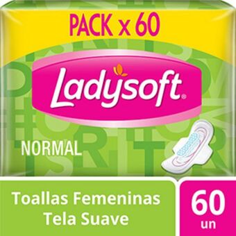 Mifarma Toallas higiénicas ladysoft tela suave - bolsa 60 un oferta