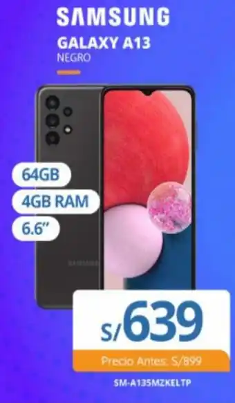 Tiendas EFE Samsung Galaxy A13 Negro oferta