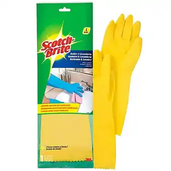 Tottus Scotch brite guantes lavanderia t8 oferta