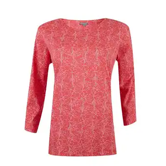 Tottus Polo print mujer l coral oferta