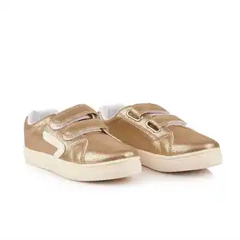 Tottus Zapatillas casual velcro niña 33 dorado oferta
