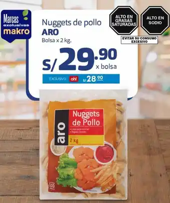 Makro Aro Nuggets de Pollo 2kg oferta