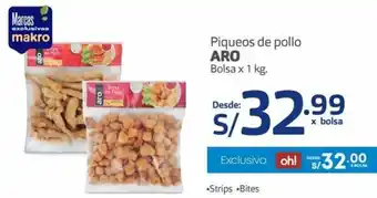 Makro Piqueos de Pollo Aro Blsa 1kg oferta