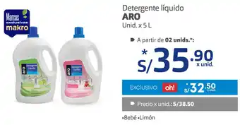 Plaza Vea Detergente Líquido Aro 5L oferta