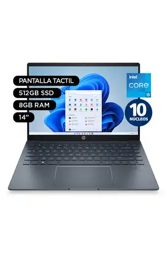 Tiendas EFE Laptop hp pavilion x360 convertible 14-dy2002la, intel core i5, 8 gb ram , 256 gb ssd oferta