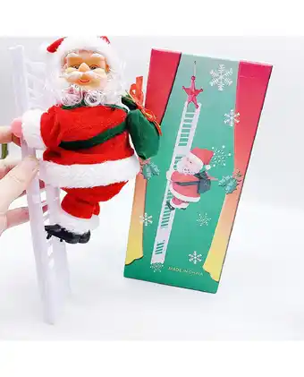 Tiendas EFE Papa noel en escalera que sube y baja oferta
