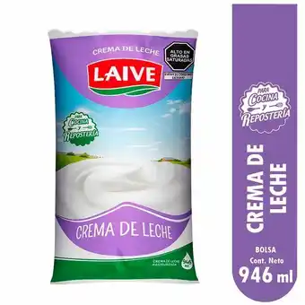 Vivanda Crema de leche laive repostería bolsa 946ml oferta
