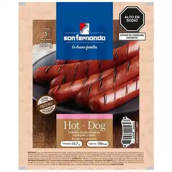 Vivanda Hot dog san fernando paquete 220g oferta