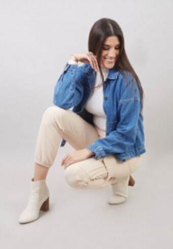 Michelle Belau Casaca jean ml oferta