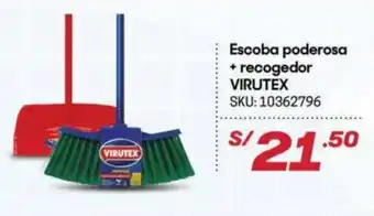 Hiperbodega Precio Uno Virutex Escoba poderosa + recogedor oferta