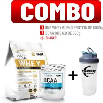 Platanitos Innovate nutrition combo innovate nutrition - one whey blend protein 5 kg. vainilla + bcaa one 6.0 500 gr. fruit punch + shak oferta