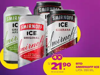 Tambo RTD Smirnoff Ice Lata 4x350ml oferta