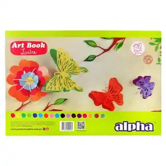 Comercial Li Block alpha art book de papel lustre a3 (30hjs) oferta