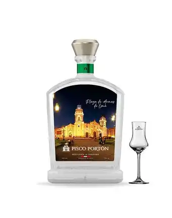 Sumon Licores Pisco porton mv 750ml + copa pisquera oferta