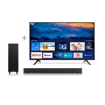 Hiraoka Tv miray led fhd smart 43" ms43-k501 + soundbar miray sbm-w602bt oferta