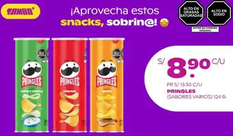 Tambo Pringles 124g oferta