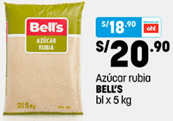 Plaza Vea Azúcar Rubia Bell's 5kg oferta