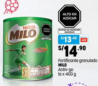 Plaza Vea Fortificante Granulado Milo Activ-go La 400g oferta
