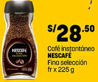 Plaza Vea Café Instantaneo Nescafé Fina Selección 225g oferta