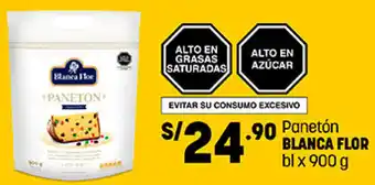 Plaza Vea Panetón Blanca Flor 900g oferta