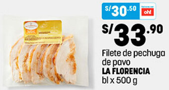 Plaza Vea Filete de Pechuga de Pavo La Florencia 500g oferta