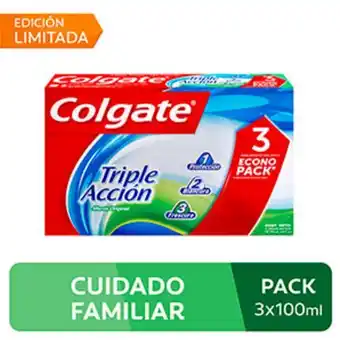 Mifarma Crema dental colgate triple acción - pack 3 un x 100 ml oferta