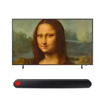Hiraoka Tv samsung the frame qled 4k smart 55" qn55ls03bagxpe (2022) + soundbar samsung bluetooth 3.0ch hw-s50b (2022) oferta