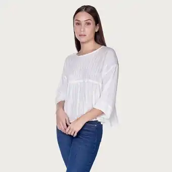 Mentha & Chocolate Blusa calista hueso oferta