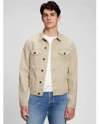 GAP Casaca jean khaki hombre oferta
