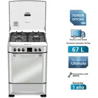 Linio Cocina a gas 24 mabe cmp6085fx0 oferta