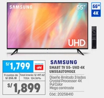 Plaza Vea Samsung Smart TV 55-UHD 4K oferta