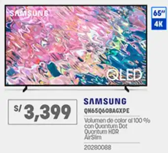 Plaza Vea Samsung QLED 4K 65" oferta