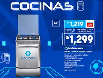 Plaza Vea Indura Cocina Gramada Zafiro TLL Croma oferta