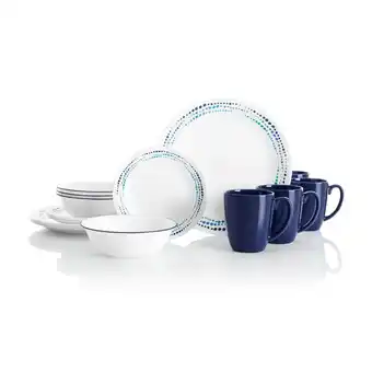 Tottus Set vajilla corelle ocean blues 16 pc oferta