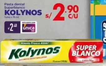 Vega Pasta Dental Superblanco Kolynos 75ml oferta