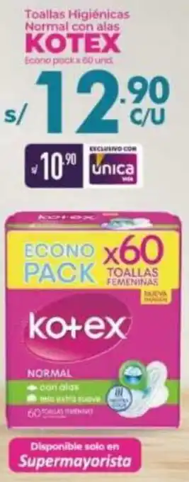 Vega Kotex Toalla Higiénica 60 Unid oferta