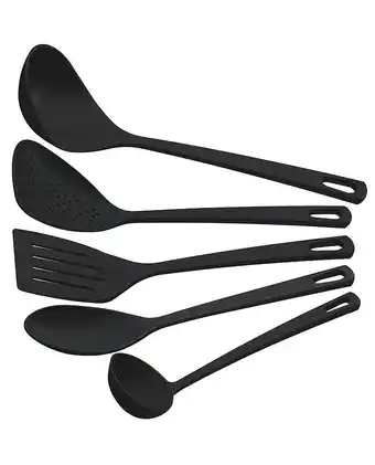 Tiendas EFE Juego de utensilios de nylon tramontina 5 piezas - negro oferta