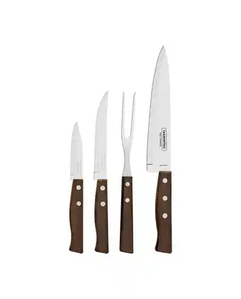Tiendas EFE Juego de cuchillos tramontina 4 piezas tradicional blister oferta