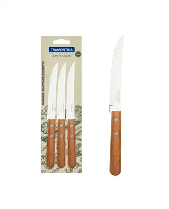 Tiendas EFE Juego de cuchillos para asado tramontina 3 piezas dynamic bliste oferta
