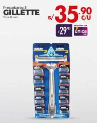 Vega Prestobarba 3 Gillette 10 Unid oferta