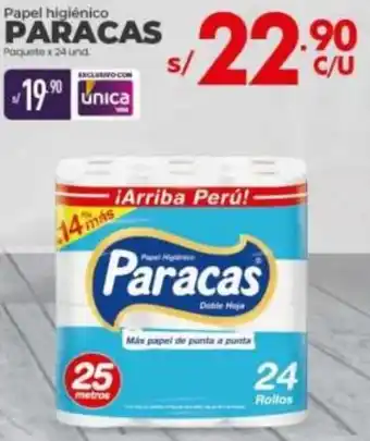Vega Papel Higiénico Paracas 24 Unid oferta