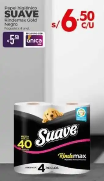 Vega Papel Higiénico Suave Rindemax Gold Negro 4 Unid oferta