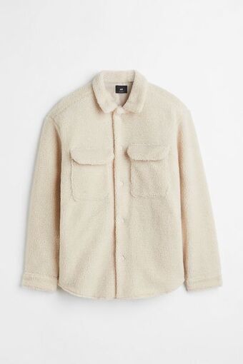 H&M Sobrecamisa en carnero sintético relaxed fit oferta